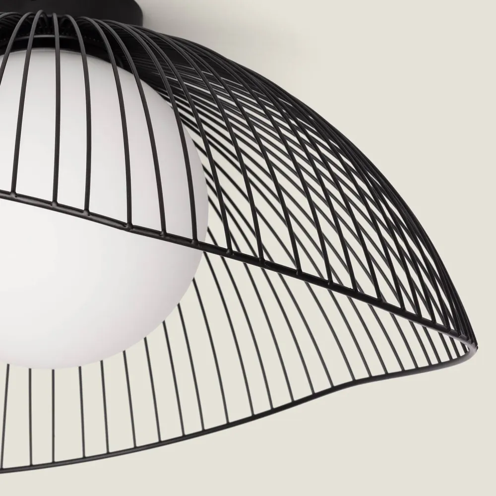 Rail d'Éclairage Luminaire de plafond Moad en métal et verre avec éclairage LED