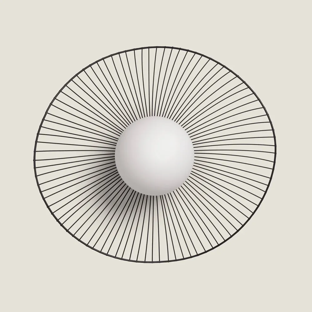 Rail d'Éclairage Luminaire de plafond Moad en métal et verre avec éclairage LED