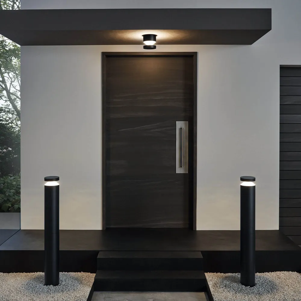 Applique extérieure en aluminium noir MELZO led intégrée 11W