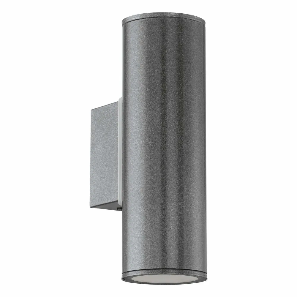 Applique extérieure en métal anthracite RIGA GU10 2X2,8W