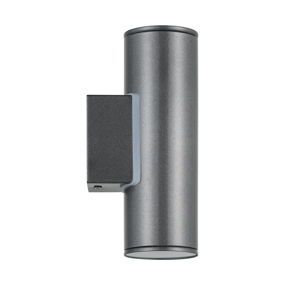 Applique extérieure en métal anthracite RIGA GU10 2X2,8W