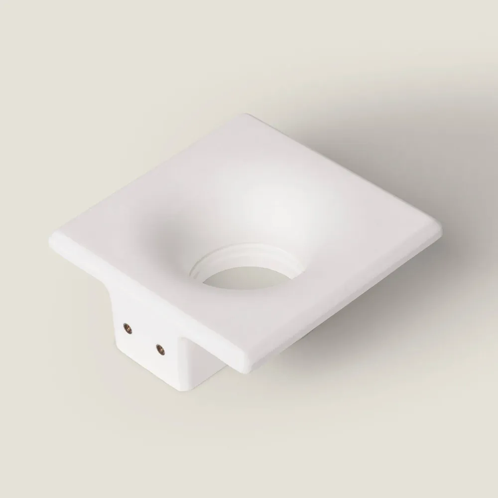 Encastrement pour Downlight en plâtre pour ampoules LED GU10 ou GU5.3, découpe 120x120 mm