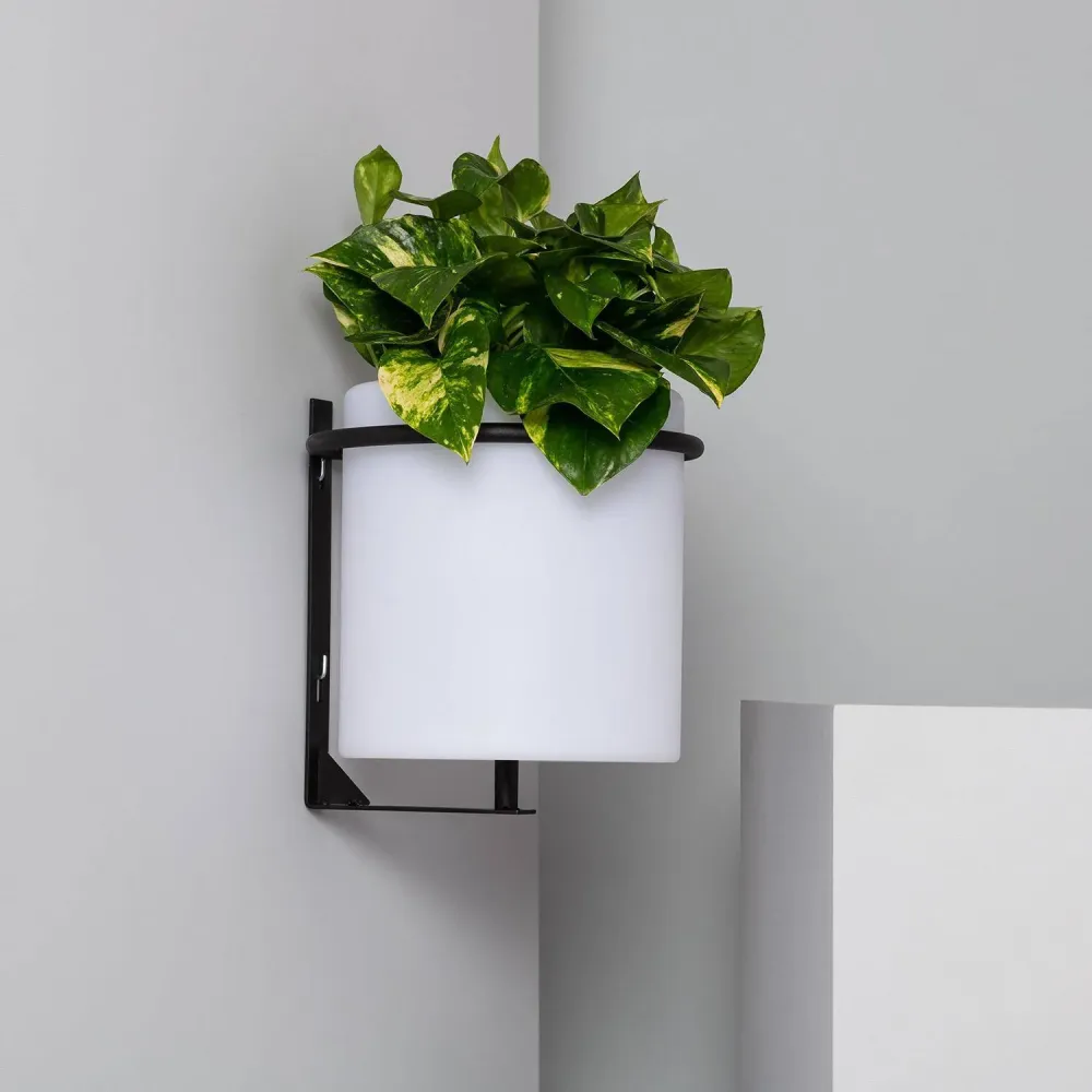 Lampe LED extérieure RGBW 22 cm, accumulateur, IP65, avec jardinière.