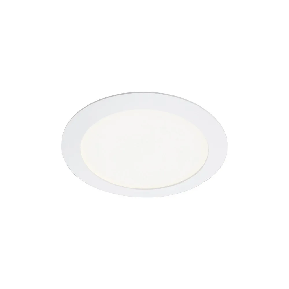 Luminaire encastrable LED Virgo, RGBW, blanc, Ø 17 cm