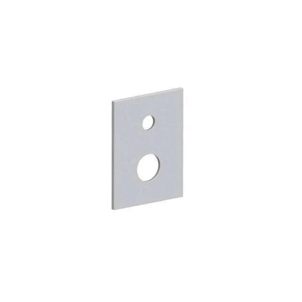 Plaque rectangulaire 2 trous MÉTAL pour encastrement 3 VOIES code ZPIA090CR/M chromé Paffoni