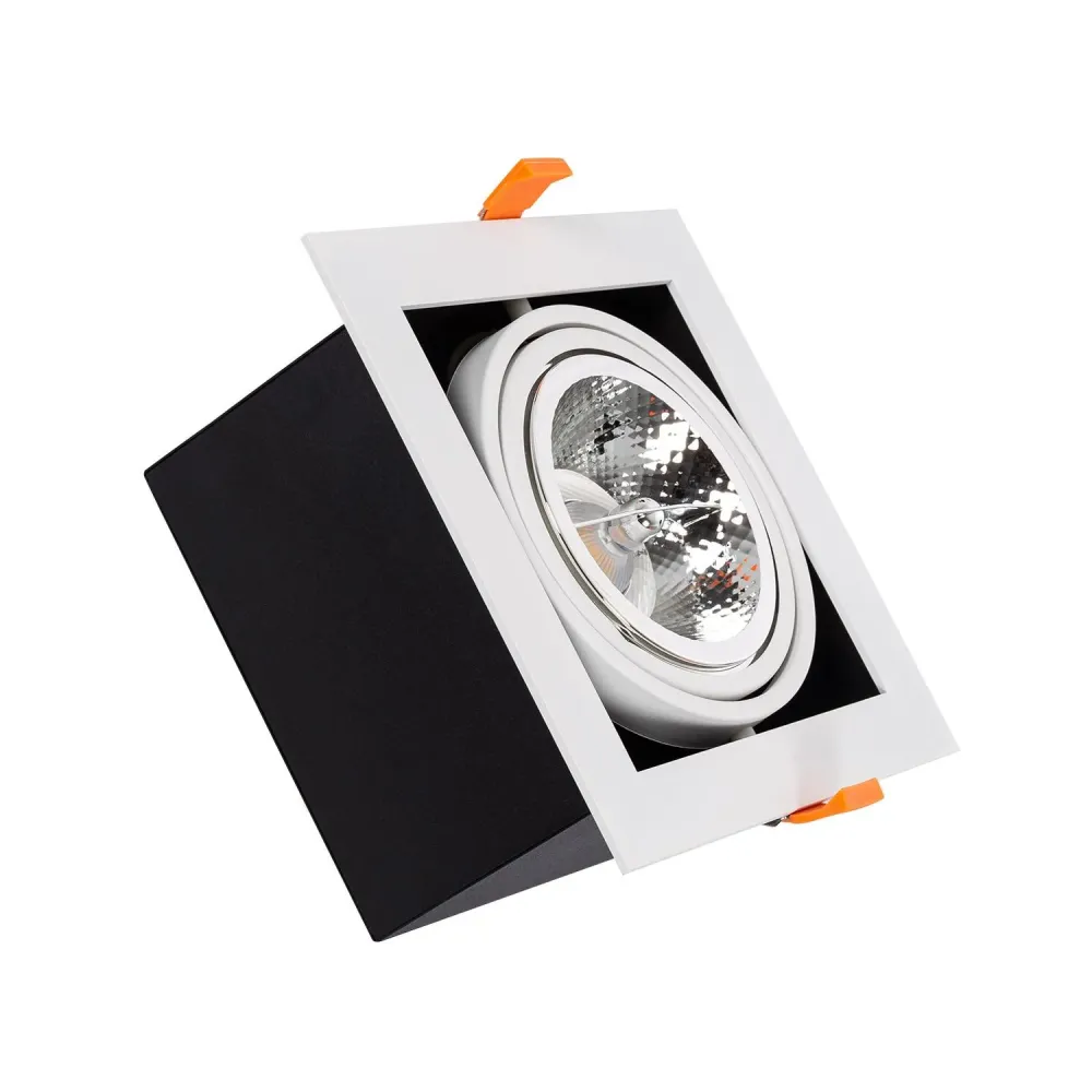 Projecteur encastré LED 15W Kardan AR111 découpe 165x165 mm