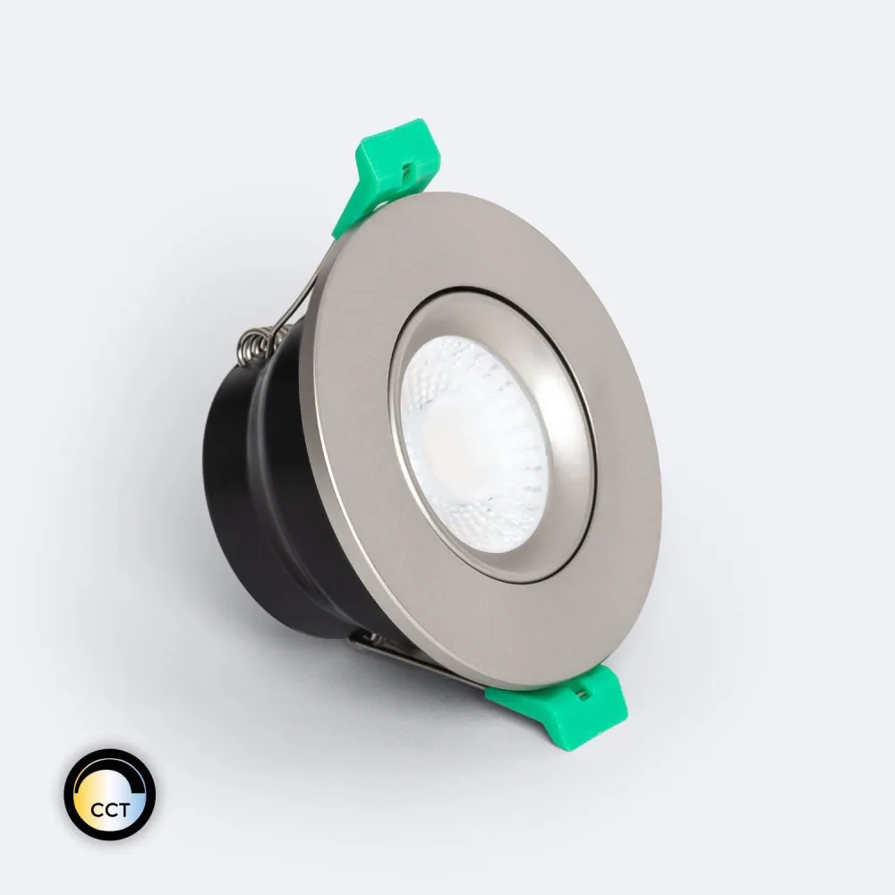 Projecteur encastrable LED ignifuge rond 5-8W dimmable IP65 ajustable coupe 65 mm