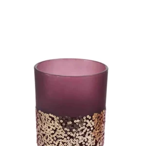 Urban Decor Tissu doux & Amber 8cm Tealight Holder - Purple