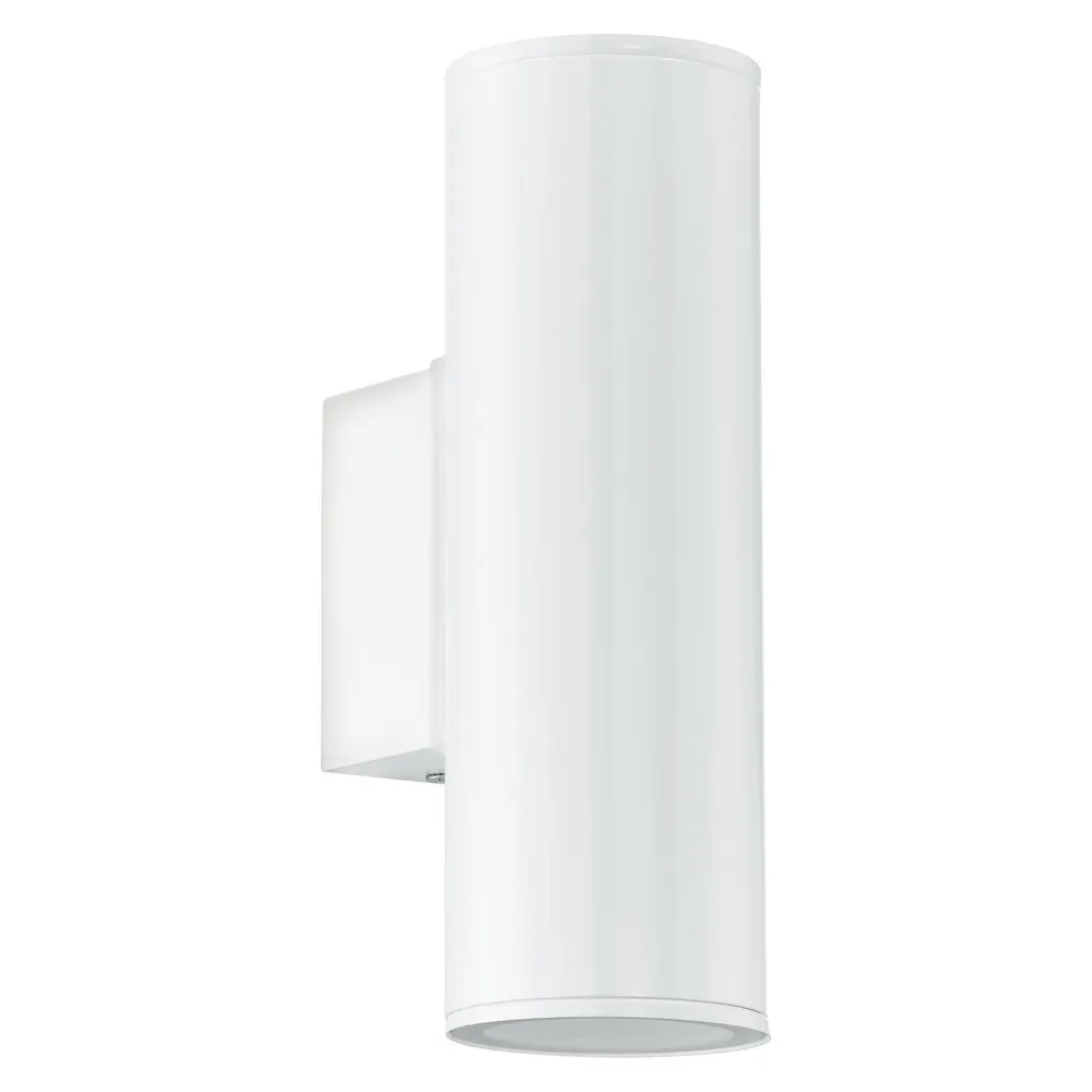 Applique extérieure métal blanc RIGA GU10 2X2,8W pour miroir de salle de bain