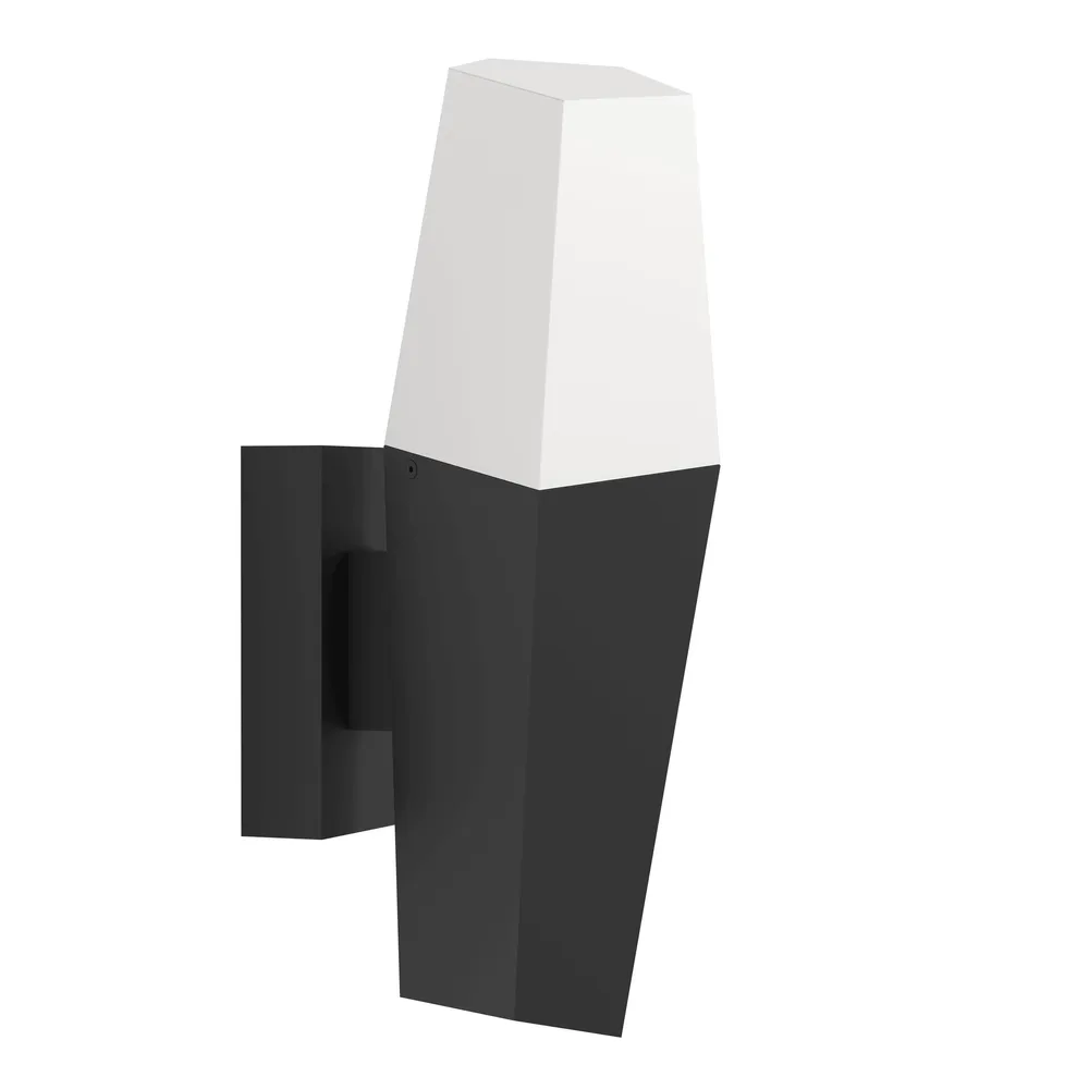 Applique extérieure métal noir FARINDOLA E27 1X25W avec fixation invisible