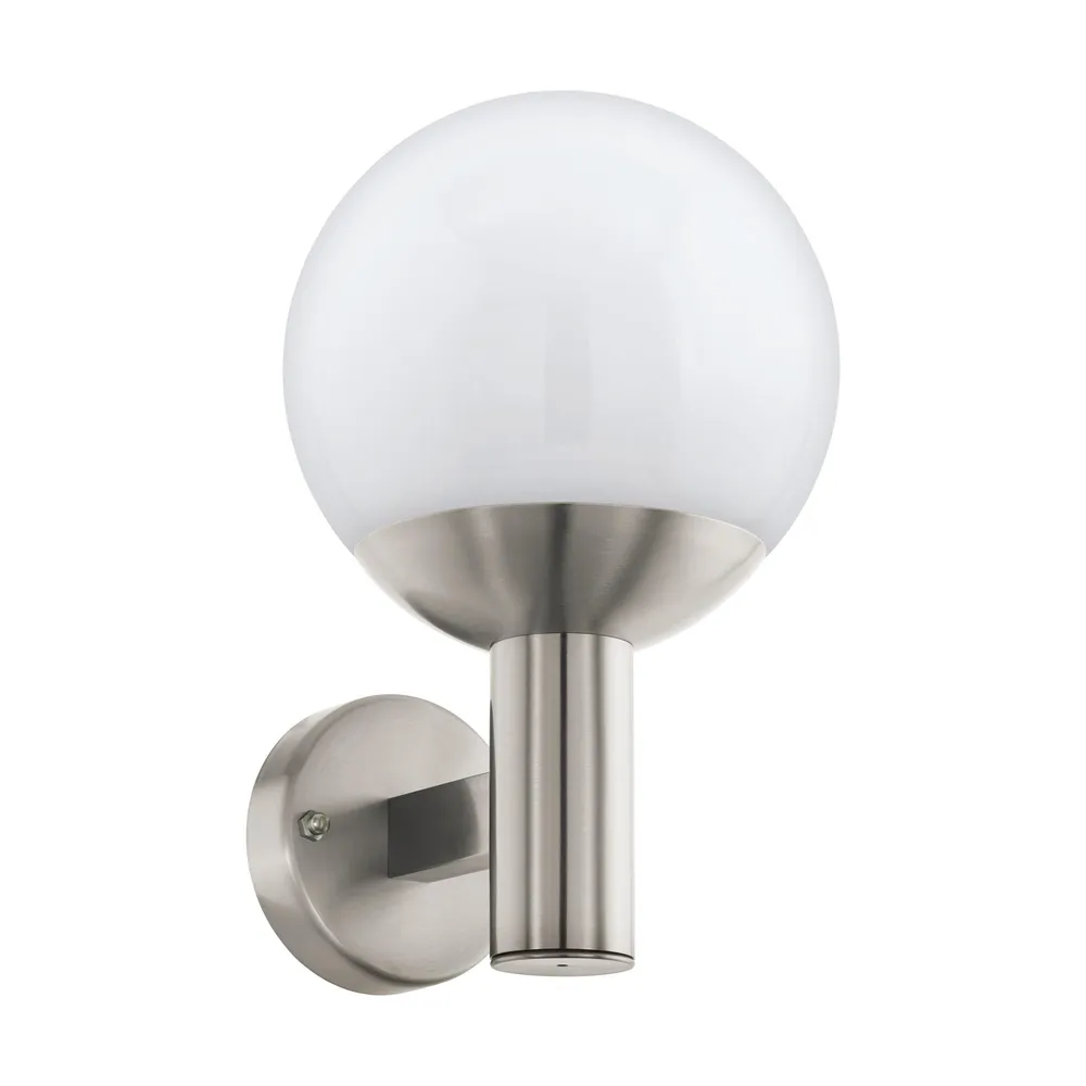 Applique à variateur Applique extérieure métal nickel NISIA-Z E27 1X9W