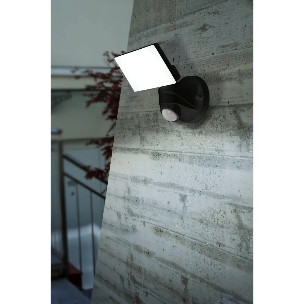 Applique à variateur Applique extérieure plastique noir PAGINO H26,5CM LED INT 1X11,5W