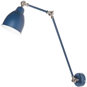 Lampe murale bleu obscur MISSISSIPPI L avec ampoule LED incluse