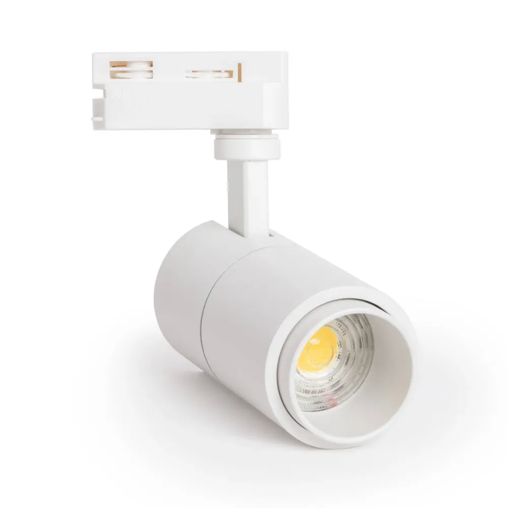 Éclairage LED Haute Luminosité Projecteur LED à rail monophasé 10W Pulyx ajustable CCT angle variable 15-60º