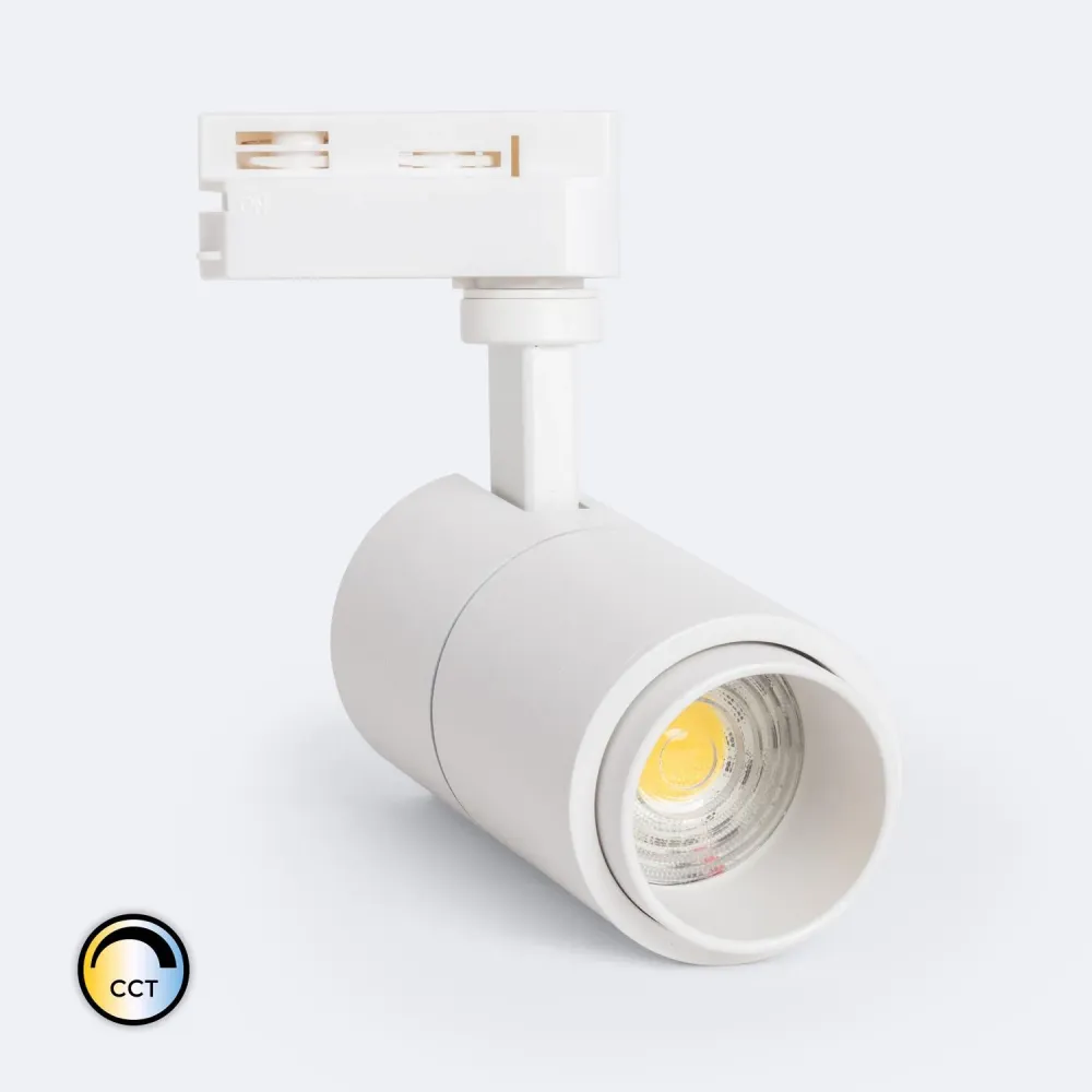 Éclairage LED Haute Luminosité Projecteur LED à rail monophasé 10W Pulyx ajustable CCT angle variable 15-60º