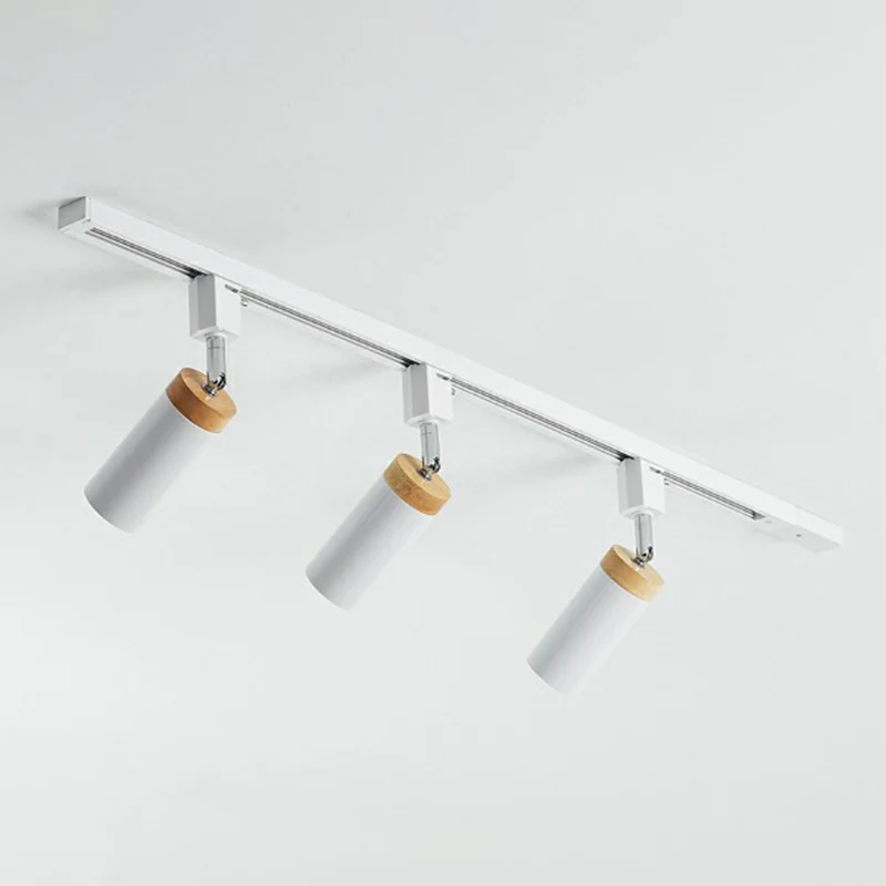 Éclairage sur rail de plafond tubulaire, projecteur en métal actuel, éclairage Semi-monté pour usage Commercial