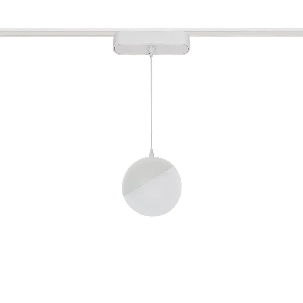 Luminaire LED sur rail magnétique, 25mm, ultra-mince, 10W, 48V, blanc, Ø100 mm.