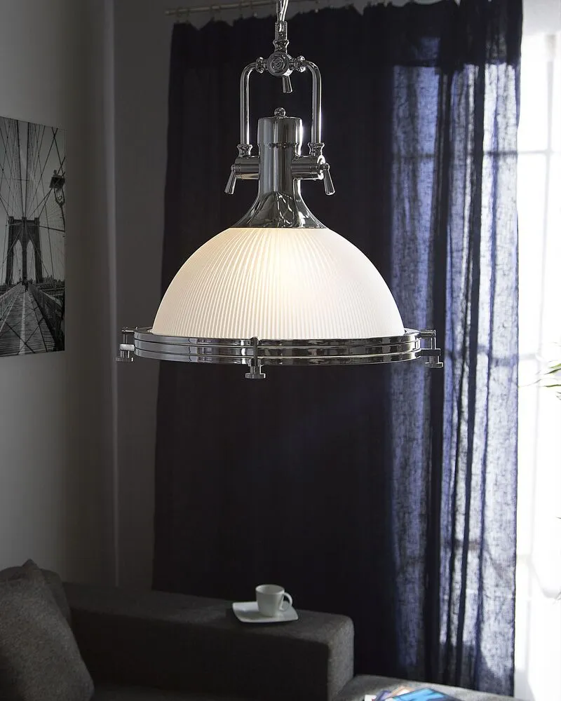 Metal Pendant Lamp Blanc pur EBRON