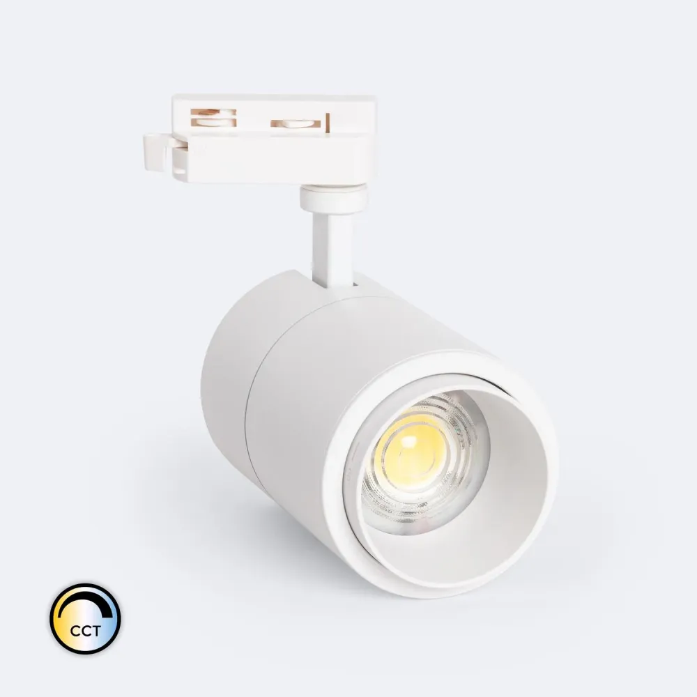 Projecteur LED sur rail 30W CCT Pulyx dimmable multi-angle 15-60º
