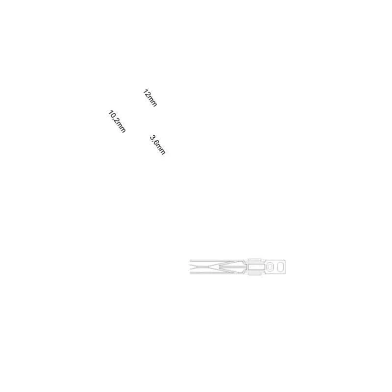 Rail de montage pour profil en applique NANO MEC 1 / MEC 3 13201710000 L ET S