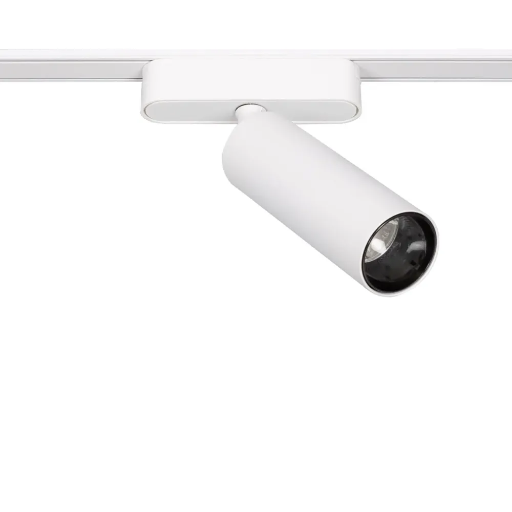 Spot LED extra-fin sur rail magnétique, 25mm, 15W, 48V, style blanc