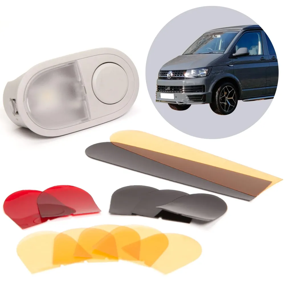 040Parts Jeu de filtres de couleur pour éclairage LED intérieur compatible avec VW T6 / T5 / T6.1 films filtrants intercha...