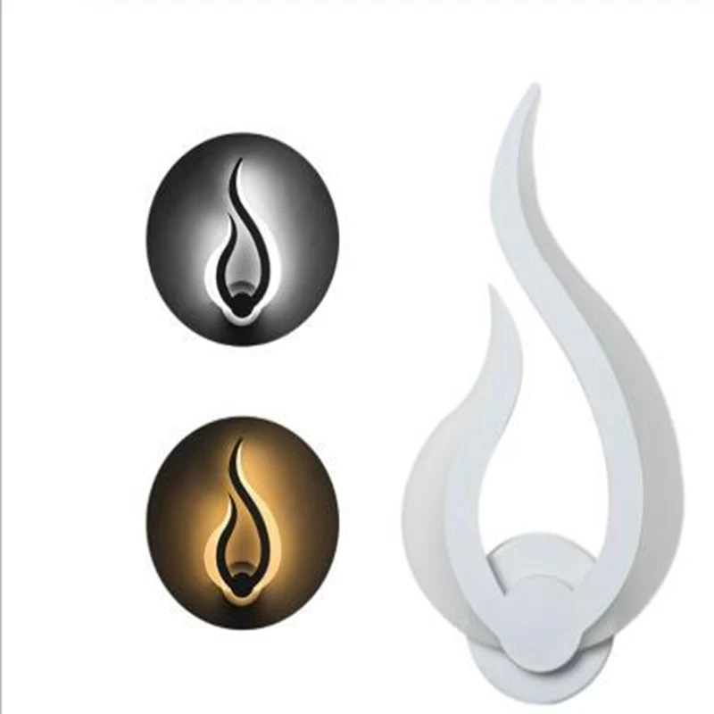 TD® 10W Applique Murale Flamme Lampe Murale LED Intérieur Blanc Chaud pour Décoration de Chambre Enfant, Couloir,Salon Meg...