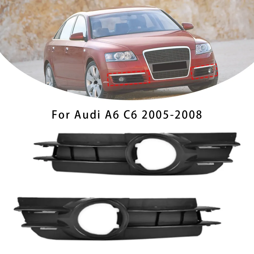 2005-2008 Audi A6 C6 une paire de grilles 4F0807681A 4F0807682A de lampe de brouillard de voiture