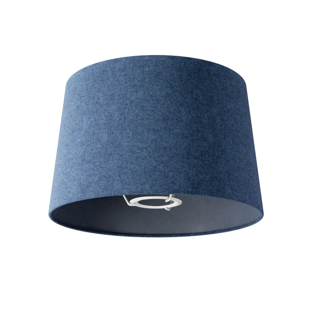 Abat-jour Athena avec douille E27 pour lampe de table ou lampadaire - Fabriqué en Italie - Laine Bleue