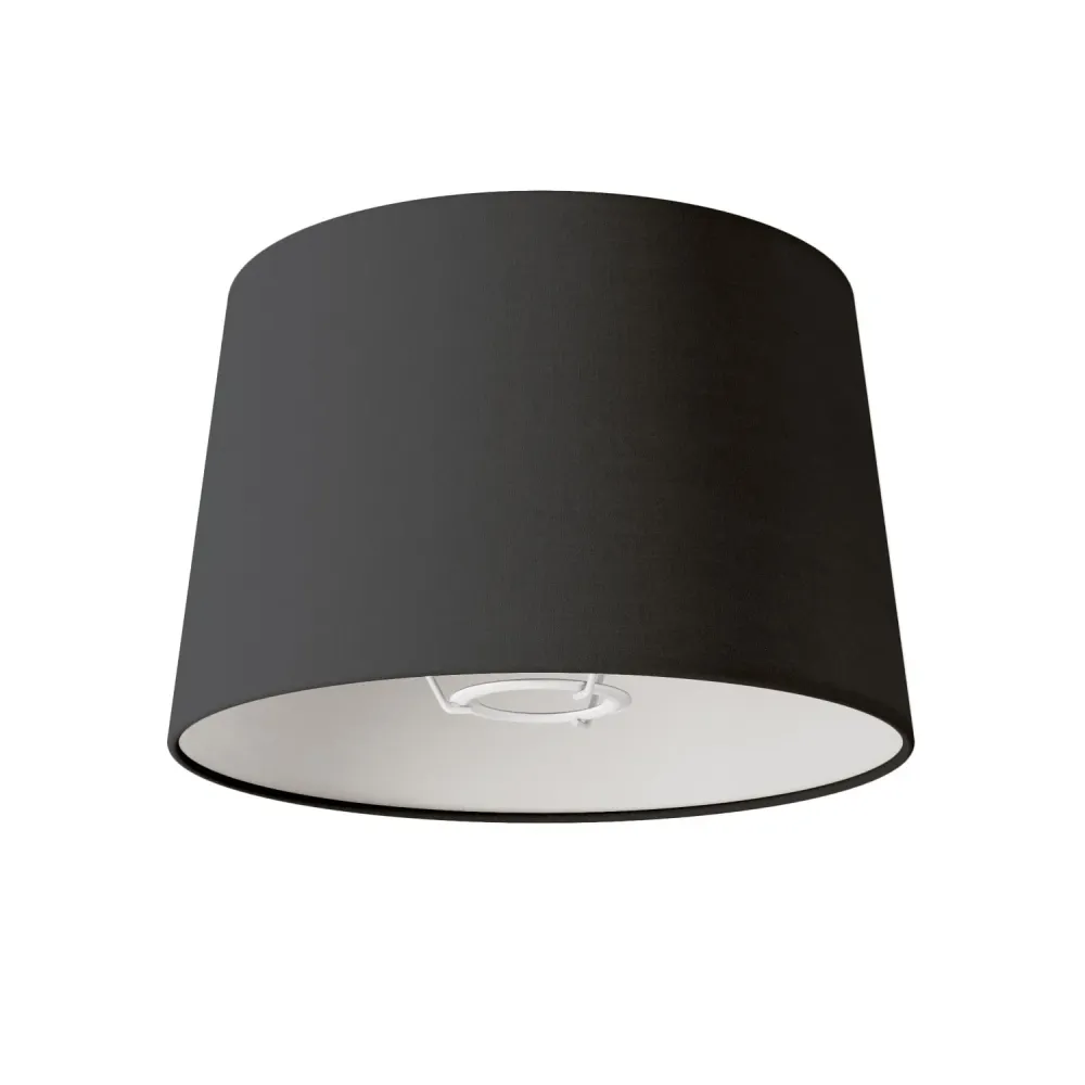 Abat-jour Athena avec douille E27 pour lampe de table ou sur pied - Made Italy - Teletta Anthracite
