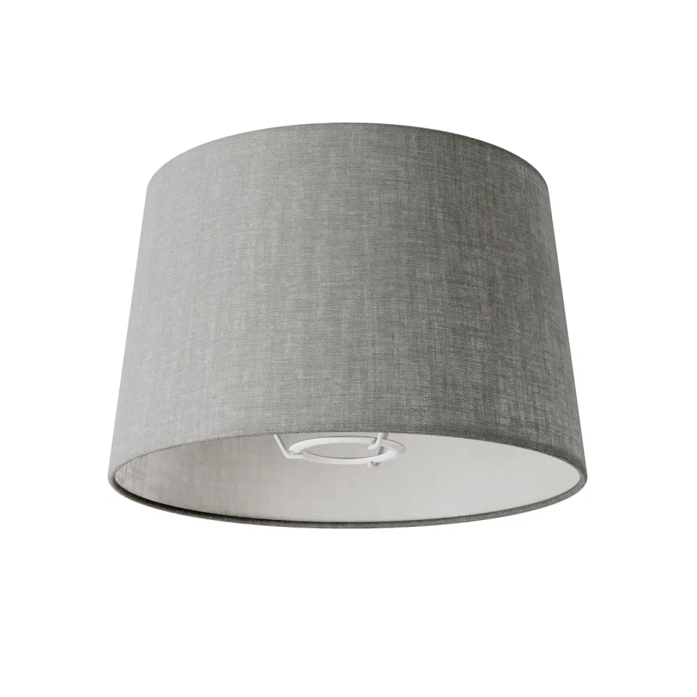 Abat-jour Athena avec douille E27 pour lampe de table ou sur pied - Fabriqué en Italie - Camelot Gris