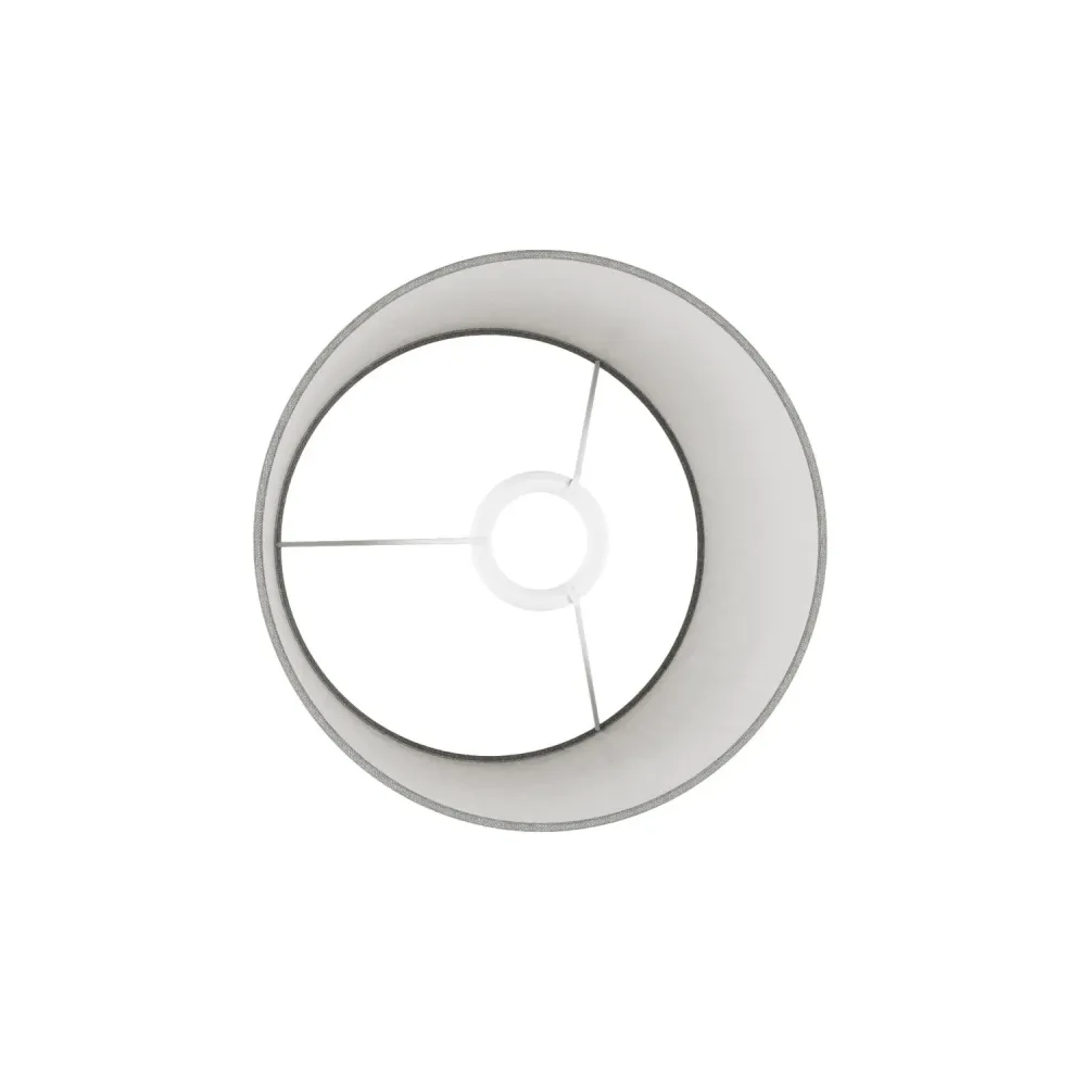 Abat-jour Athena avec douille E27 pour lampe de table ou sur pied - Fabriqué en Italie - Camelot Gris