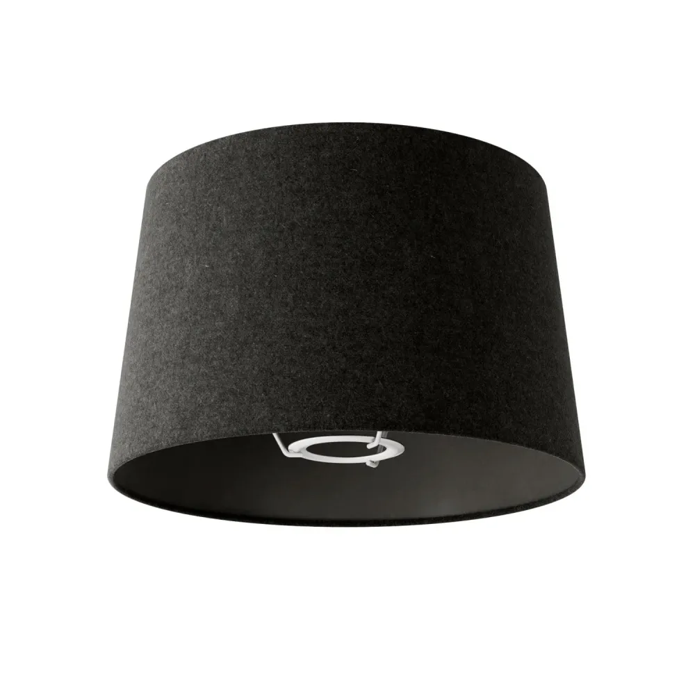 Abat-jour Athena avec douille E27 pour lampe de table - Made Italy - Laine gris foncé