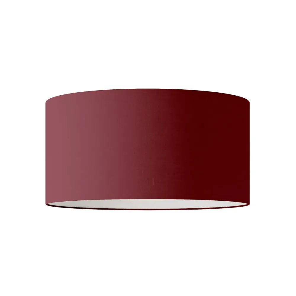 Abat-jour Cylindre XL en tissu avec douille E27 - Fabriqué en Italie - Arenal Bordeaux