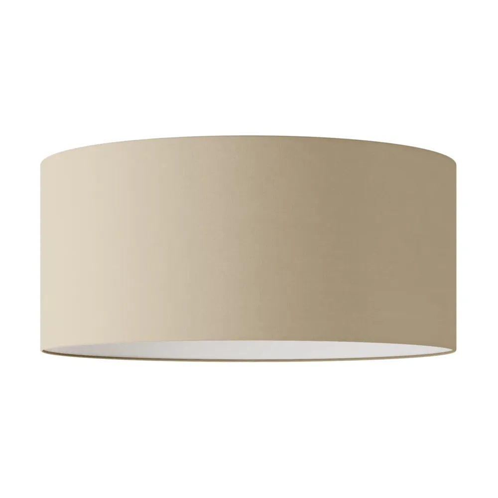 Abat-jour Cylindre XXL en tissu avec douille E27 – Made Italy – Arenal Taupe