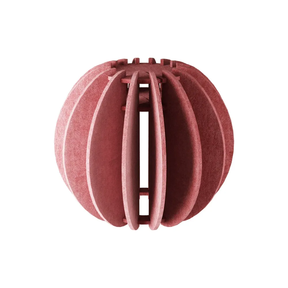 Abat-jour elliptique LAMPSHHADE en matériau phonique - Rose chiné