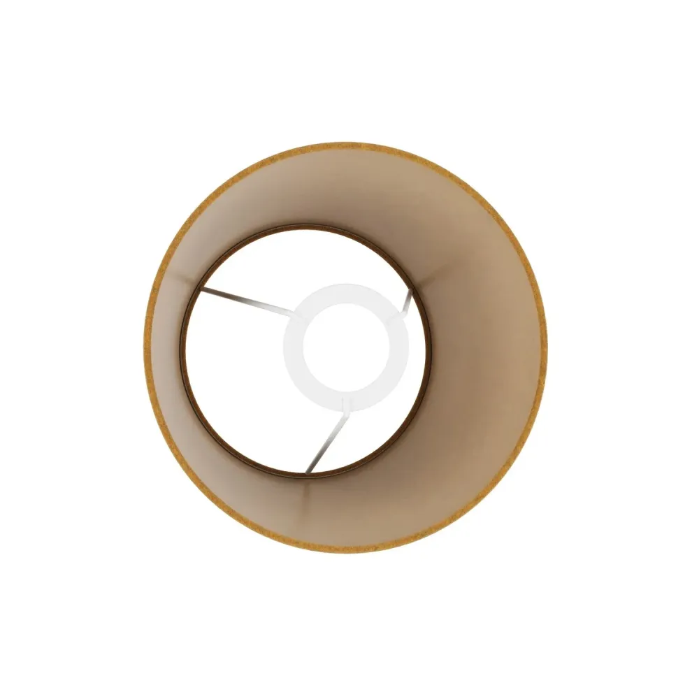 Abat-jour Empire S avec culot E27 pour lampe de table ou applique - Fabriqué en Italie - Laine Moutarde
