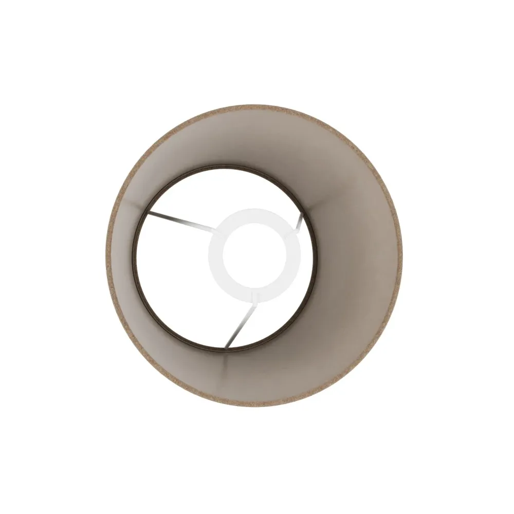 Abat-jour Empire S avec douille E27 pour lampe de table ou applique - Fabriqué en Italie - Laine Marron