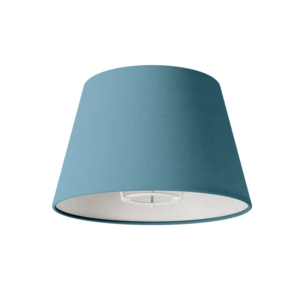 Abat-jour Empire S avec douille E27 pour lampe de table ou applique - Fabriqué en Italie - Teletta Bleu Severo