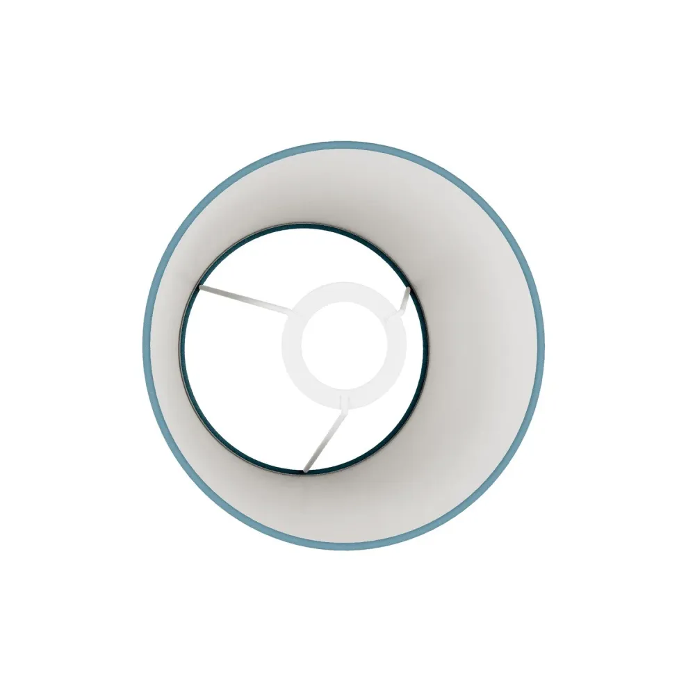 Abat-jour Empire S avec douille E27 pour lampe de table ou applique - Fabriqué en Italie - Teletta Bleu Severo