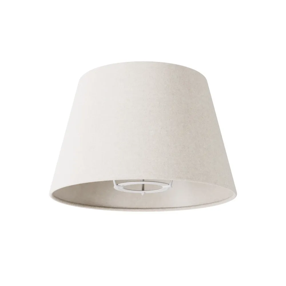 Abat-jour Empire S avec douille E27 pour lampe de table ou applique - Fabriqué en Italie - Laine Sable