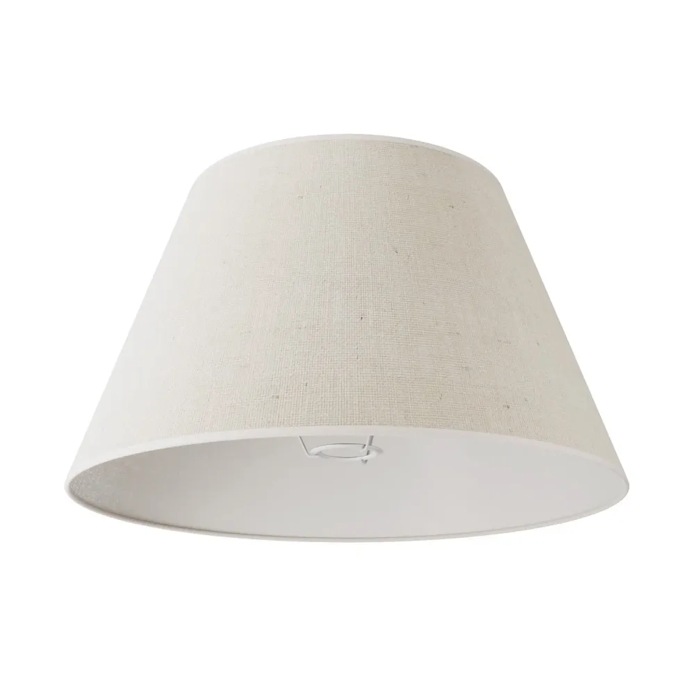 Abat-jour Empire L pour lampe de table ou applique avec douille E27 - Fabriqué en Italie - Jute Claire