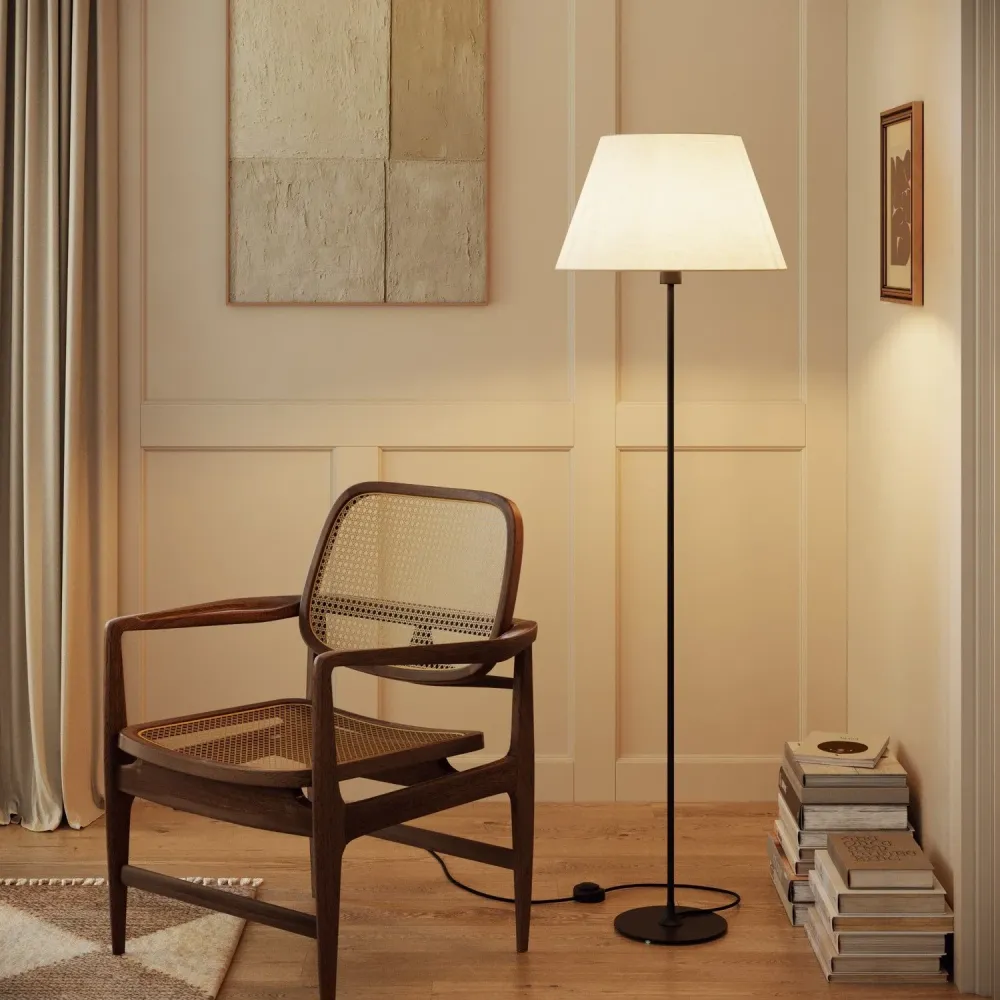 Abat-jour Empire L pour lampe de table ou applique avec douille E27 - Fabriqué en Italie - Arenal Sable