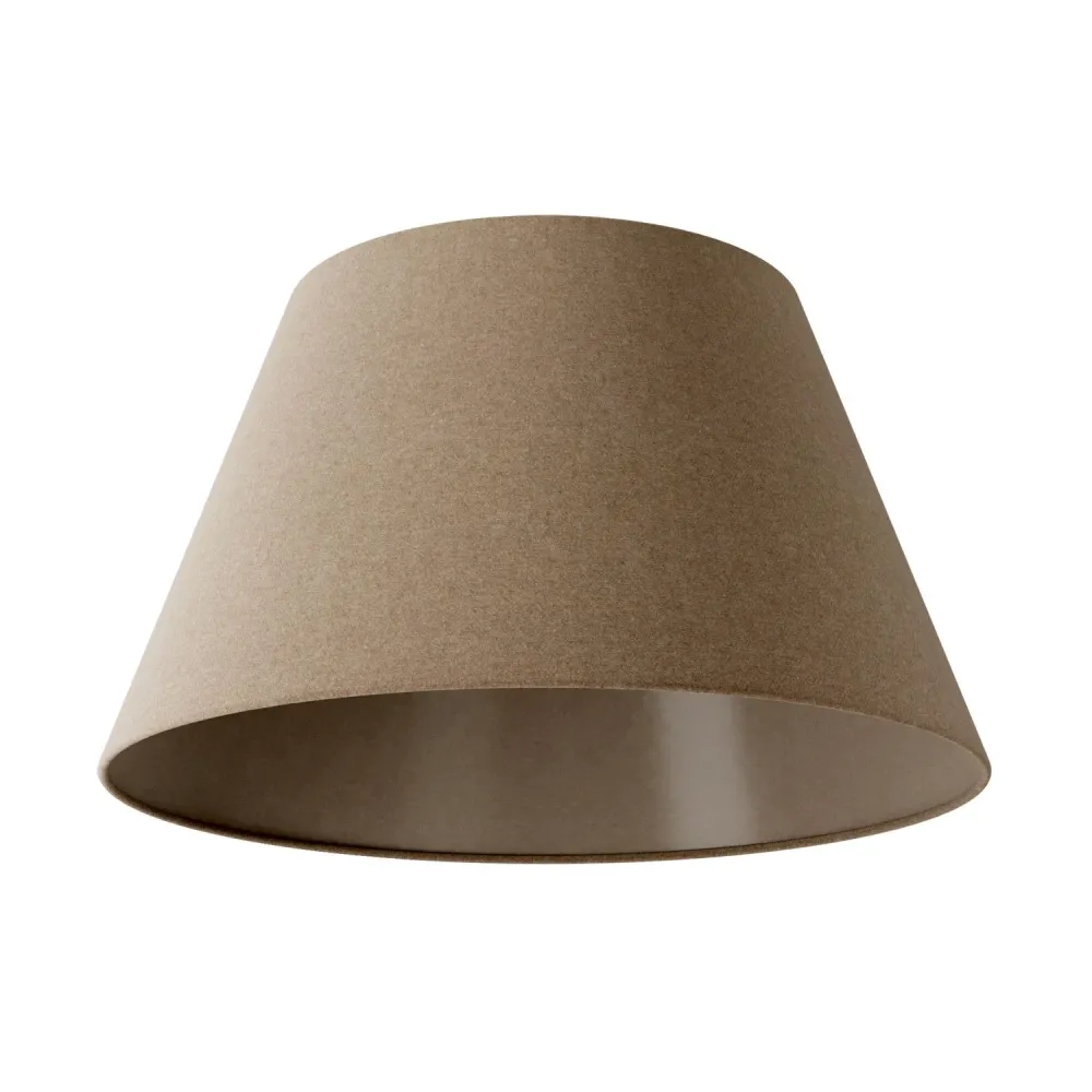 Abat-jour Empire M pour suspension avec douille E27 - Fabriqué en Italie - Laine Marron