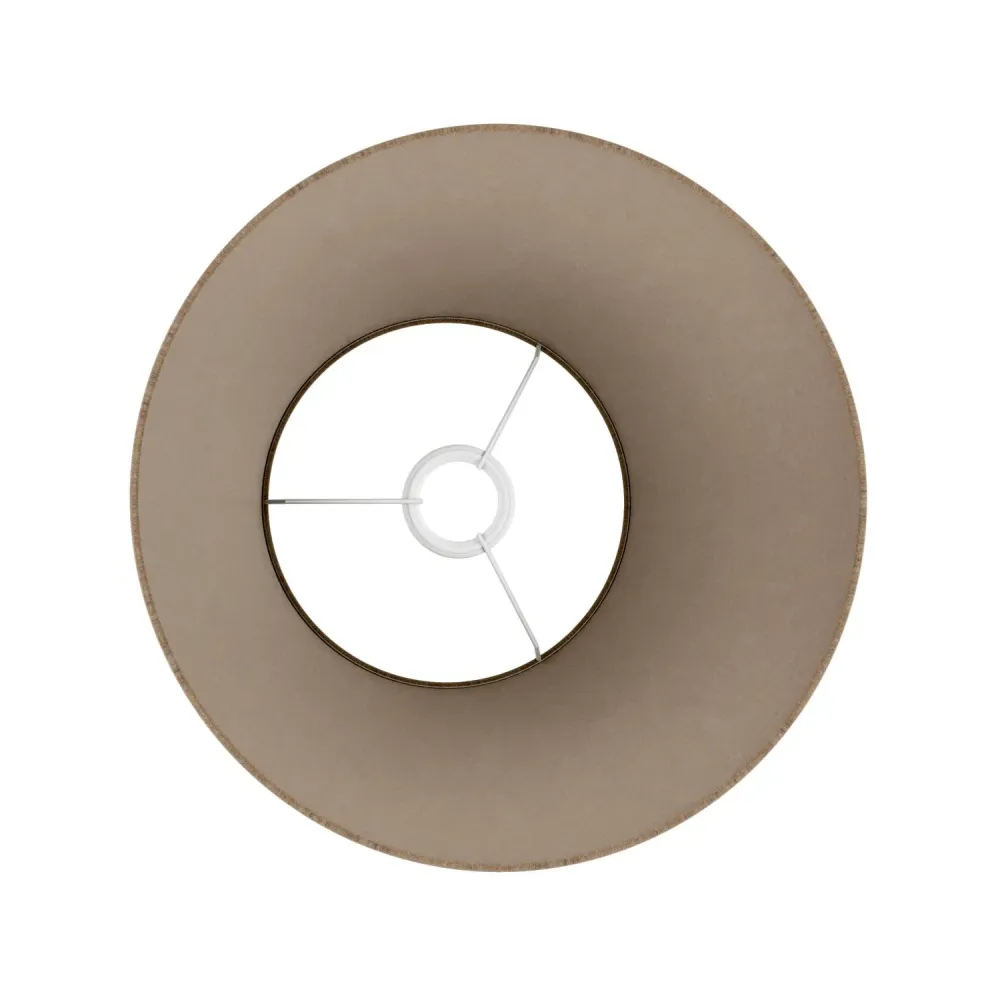 Abat-jour Empire M pour suspension avec douille E27 - Fabriqué en Italie - Laine Marron