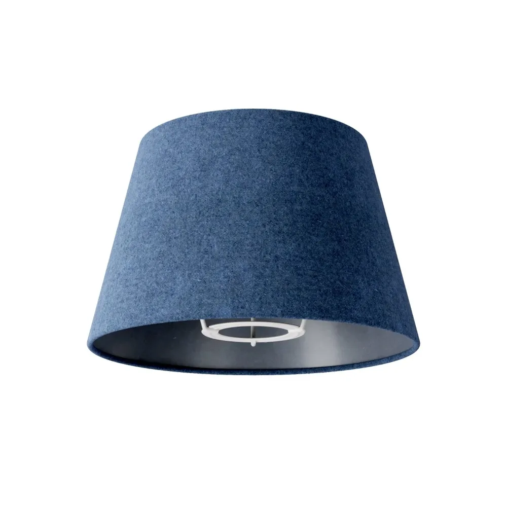 Abat-jour Impero S avec douille E27 pour lampe de table ou applique - Fabriqué en Italie - Laine Bleue