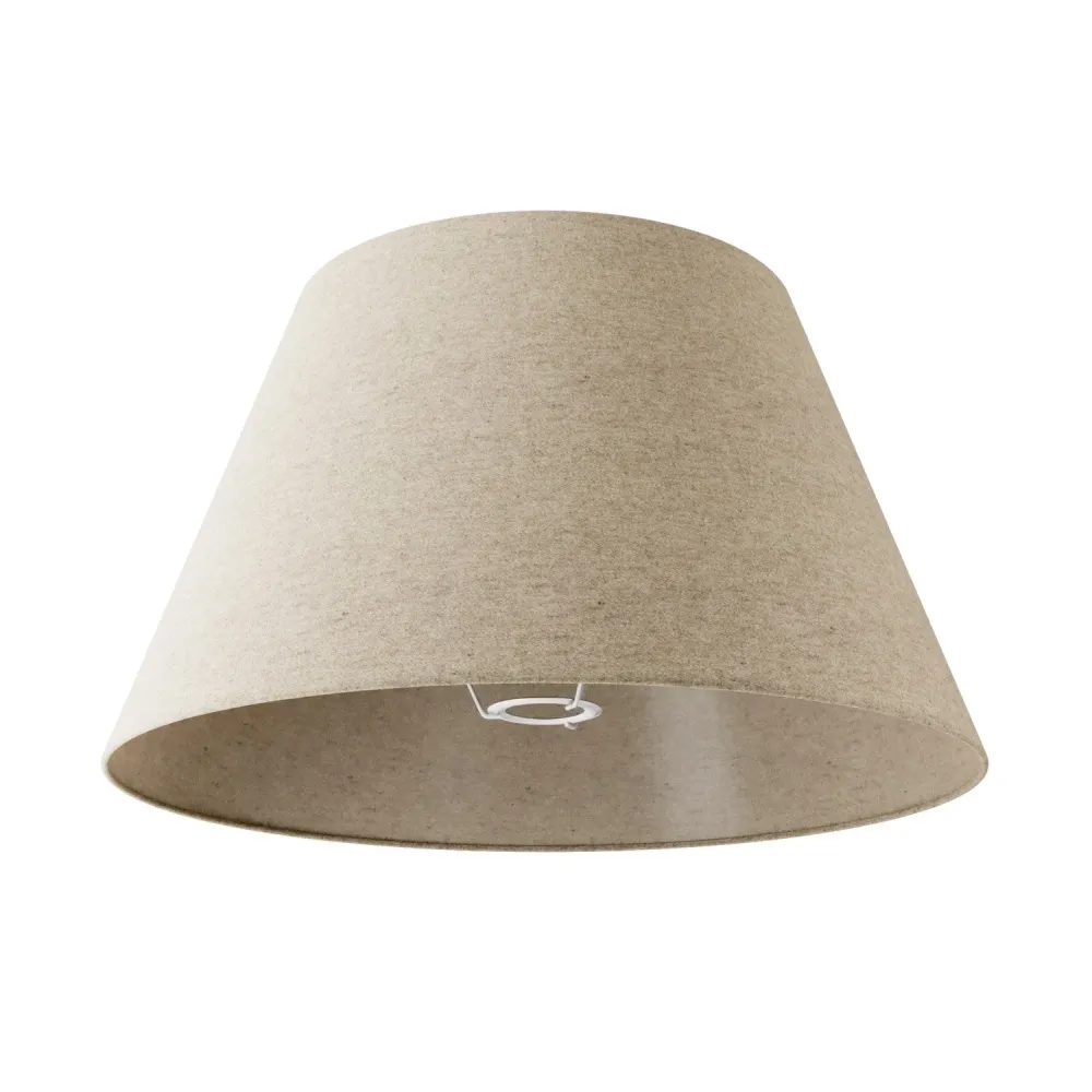 Abat-jour Impero L pour lampe de table ou applique murale avec douille E27 - Fabriqué en Italie - Laine Beige