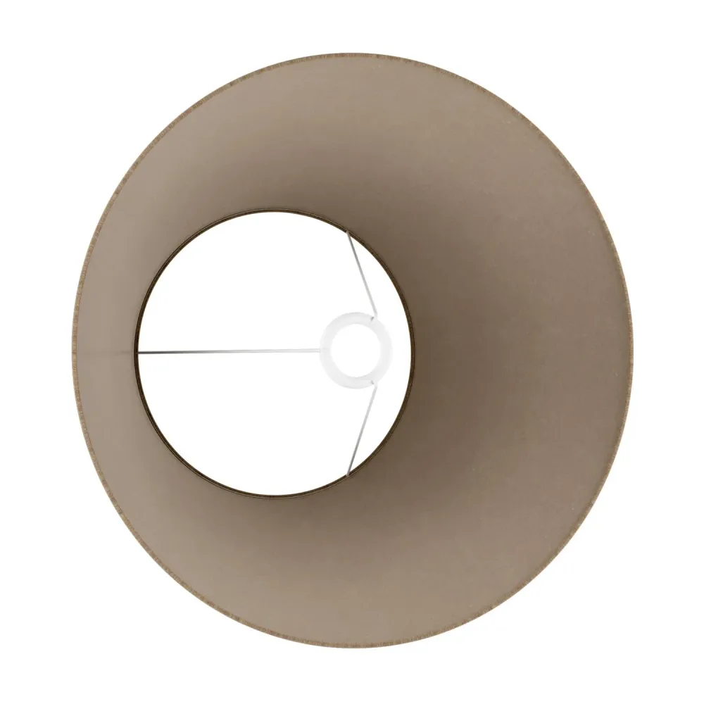 Abat-jour Impero L pour lampe de table ou applique avec douille E27 - Fabriqué en Italie - Laine Marron