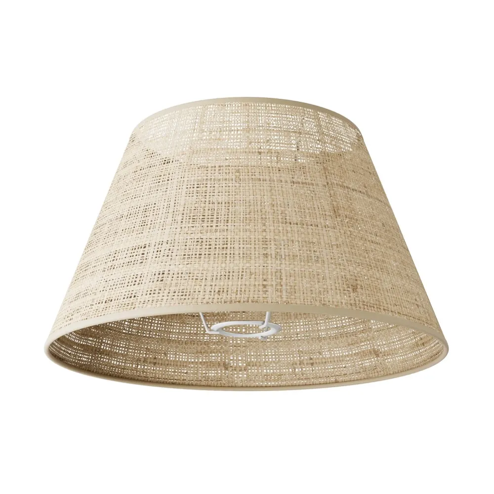 Abat-jour Impero M en tissu pour lampadaire avec douille E27 - Fabriqué en Italie - Raphia