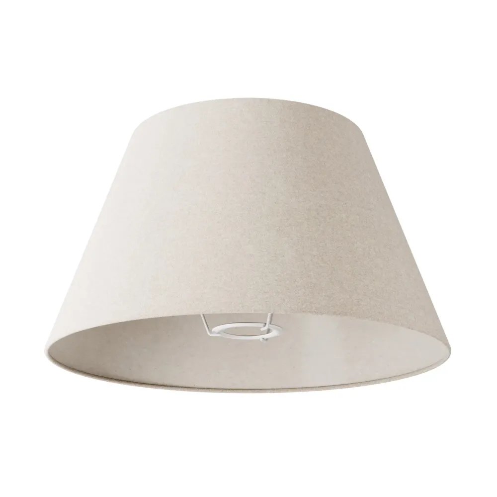 Abat-jour Impero M en tissu pour lampadaire avec douille E27 - Fabriqué en France - Laine Sable